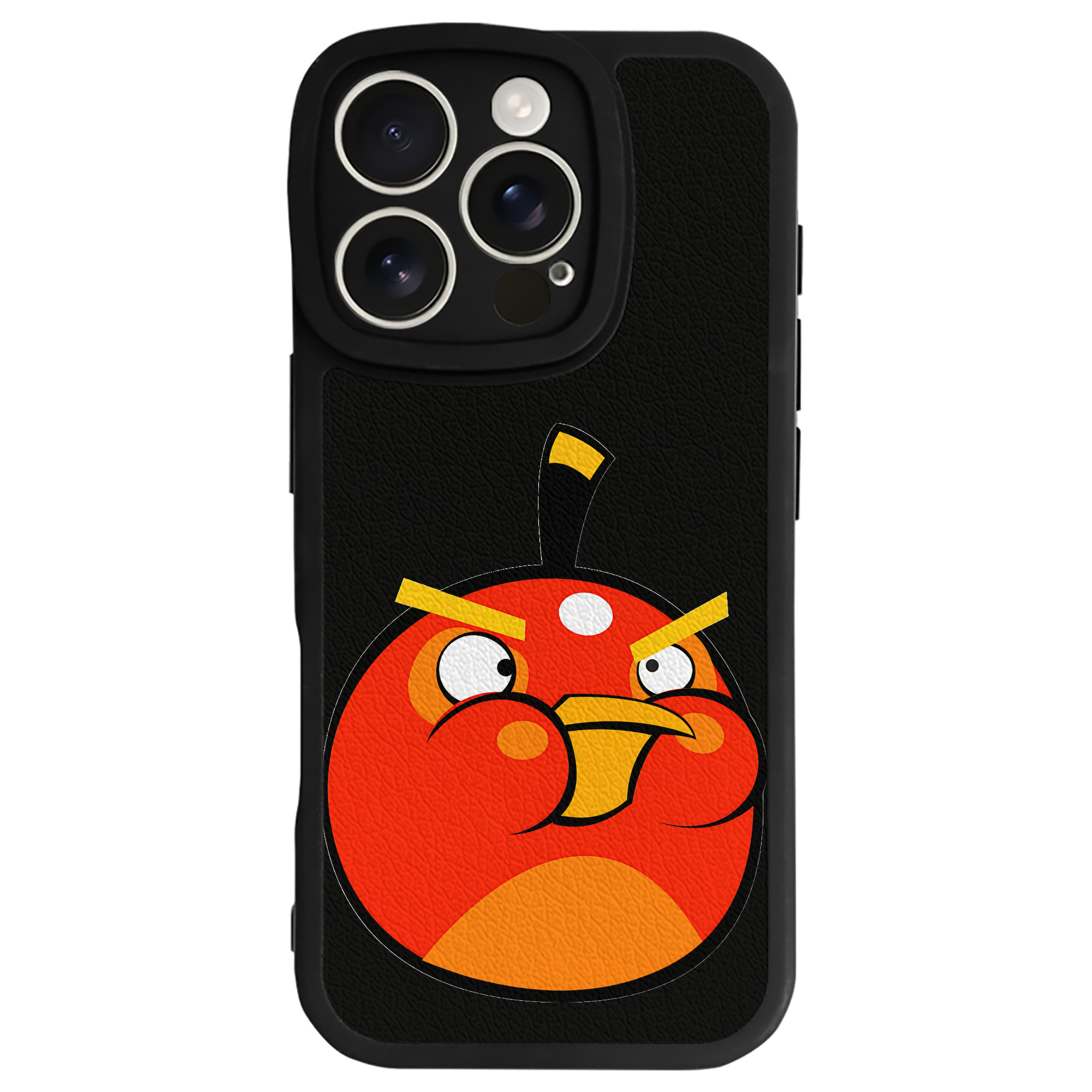 （画像用） Angry Birds アングリーバード 【iPhone 16シリーズ対応】シリコンスマホケース（レザー調） 材質：シリコン